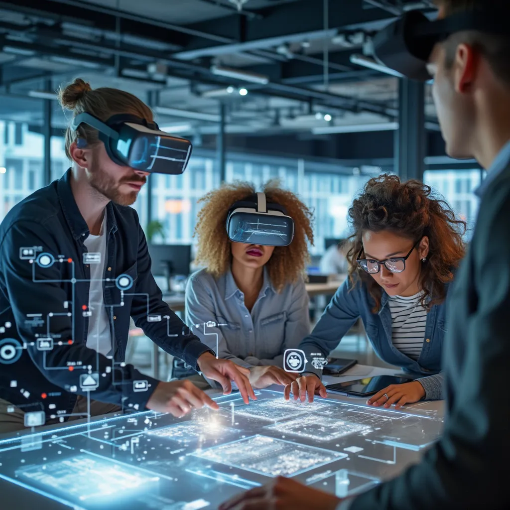 Equipo trabajando en un proyecto de innovación